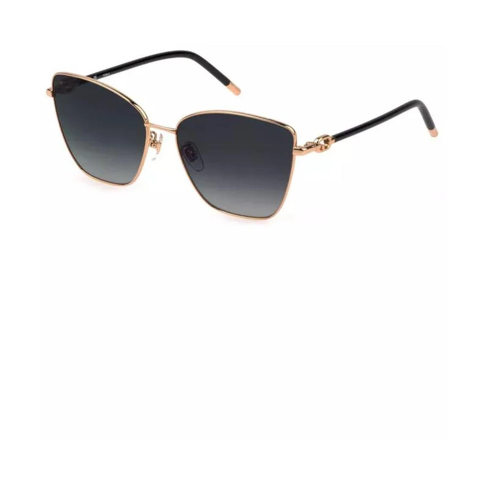 Furla Women's Yellow Cat Eye Sunglasses With Gold Frame - Sunglasses - One Size - Accessories