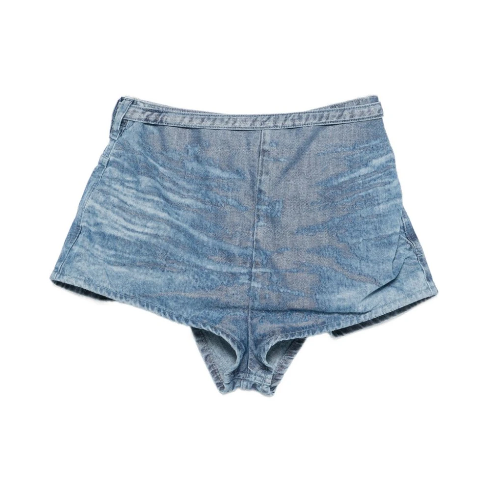 Diesel Women's Blue Denim Cotton Shorts