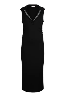Abito midi con strass