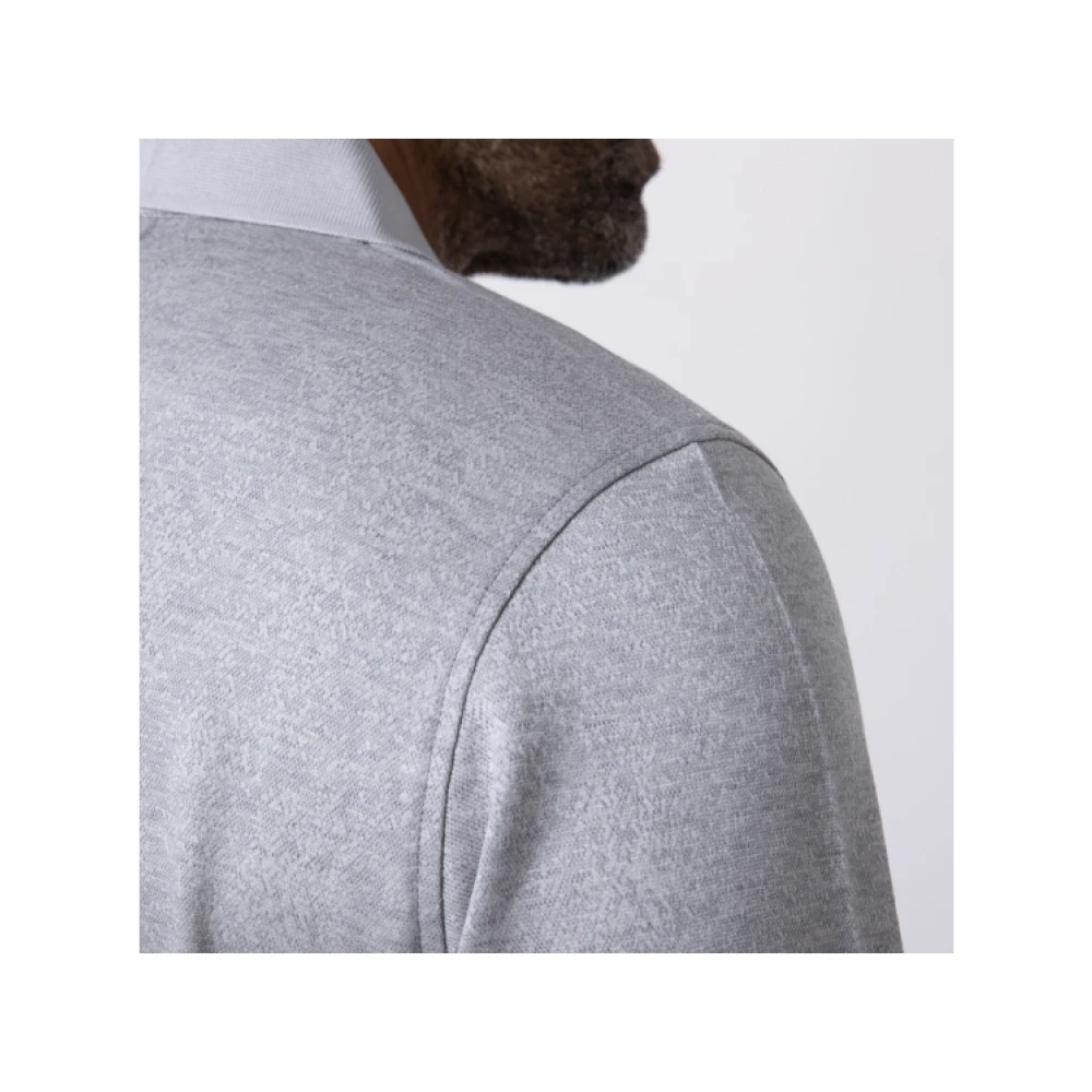 Karl Lagerfeld Grijze polo met lange mouwen Gray Heren