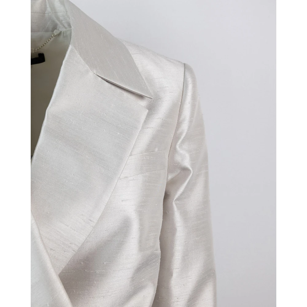 Liu Jo Grijze Blazer Jas Vrouwen Slim Fit Gray Dames