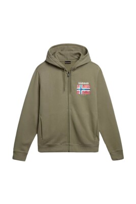 sweat-a-capuche-vert-en-coton-avec-fermeture-eclair