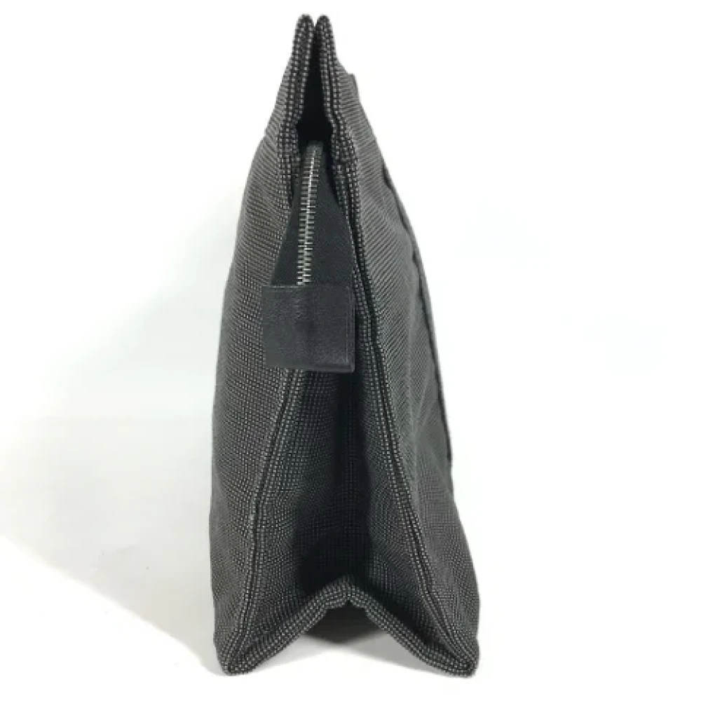 Hermès Vintage Pre-owned Fabric clutches Gray Dames