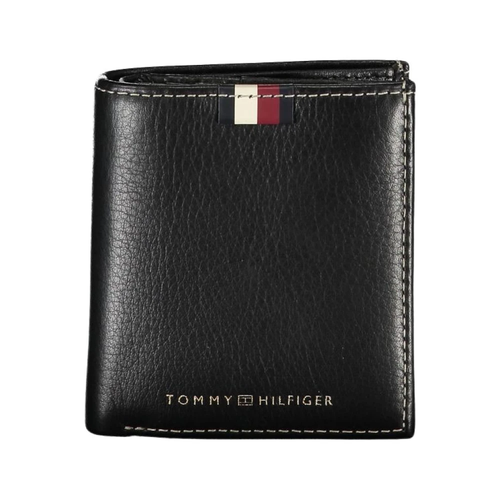 Tommy Hilfiger Svart Läderplånbok