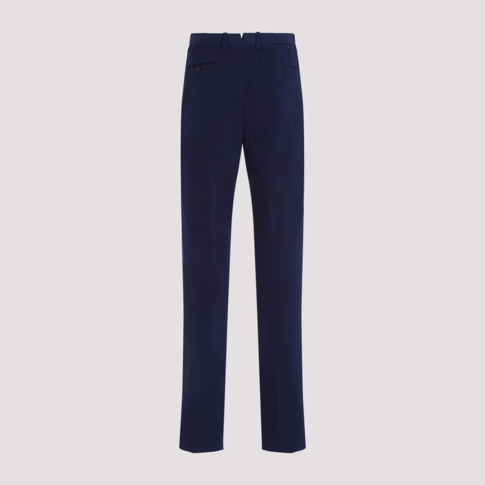 Ermenegildo Zegna Mid Blauw Katoen Chino Broek Blue Heren