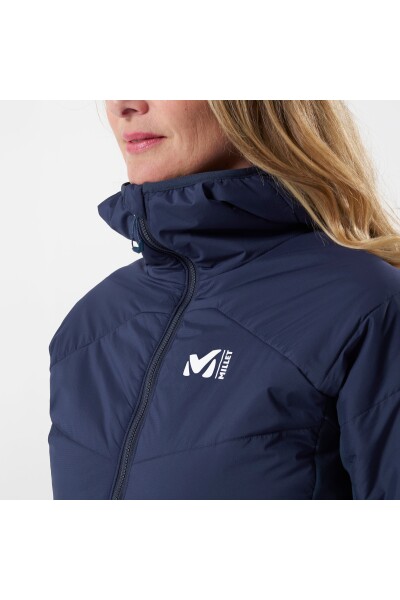M White Primaloft Hoodie - Saphir