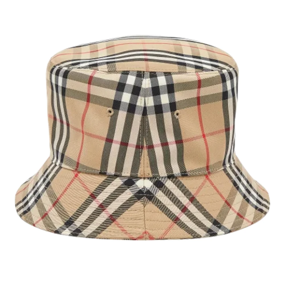 Burberry Vintage Pre-owned Cotton hats Beige Dames