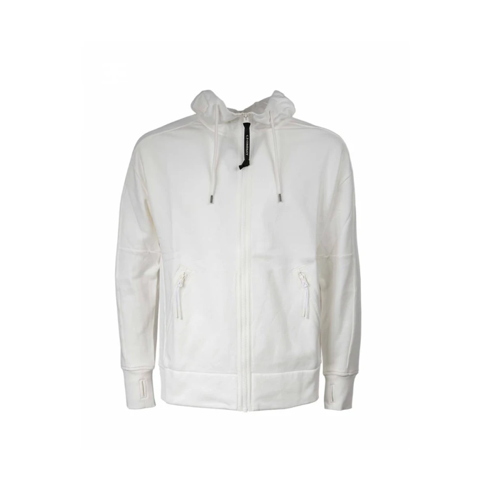C.P. Company Diagonaal verhoogde fleece capuchontrui White Heren