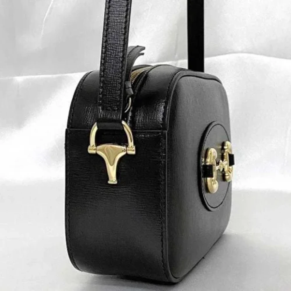 Gucci Vintage Pre-owned Leather shoulder-bags Black Dames