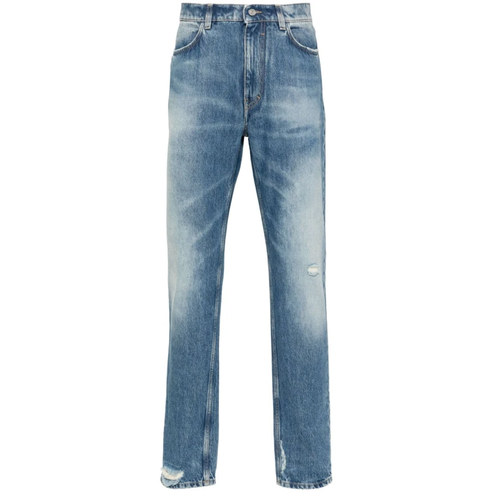 Givenchy Denim Broek met Ripped Details Blue Heren