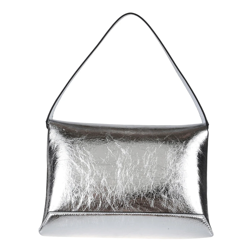 Victoria Beckham Ketting Pouch Tas in Geborstelde Stijl Gray Dames