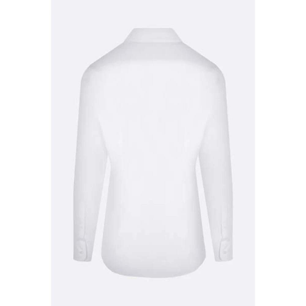 Prada Witte Loose-Fit Poplin Overhemd White Heren