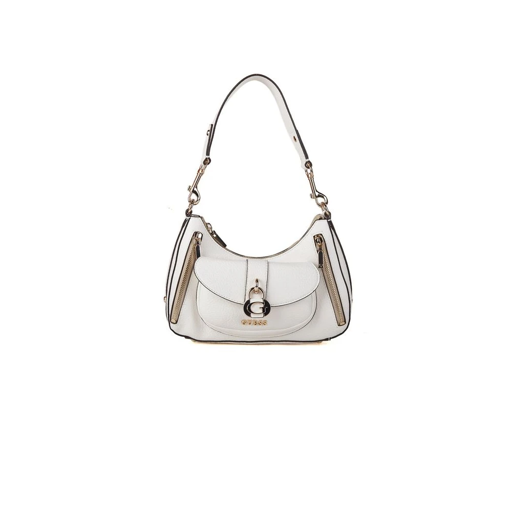 Guess Women's White Shoulder Bags, One Size, Jessa Shoulder Bag