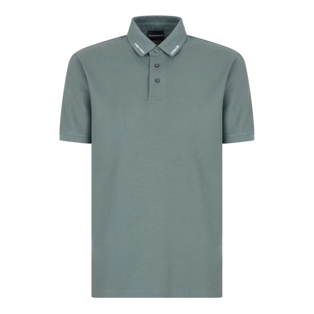 Emporio Armani Grön Polo Shirts Stilfull