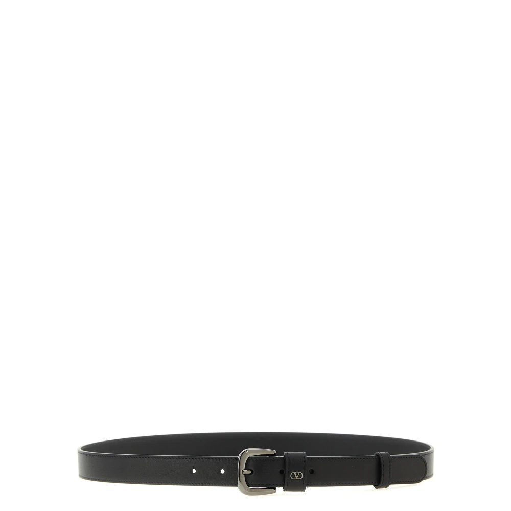Valentino Garavani Men's Black Belts, 95 Cm, Vlogo Signature Belt