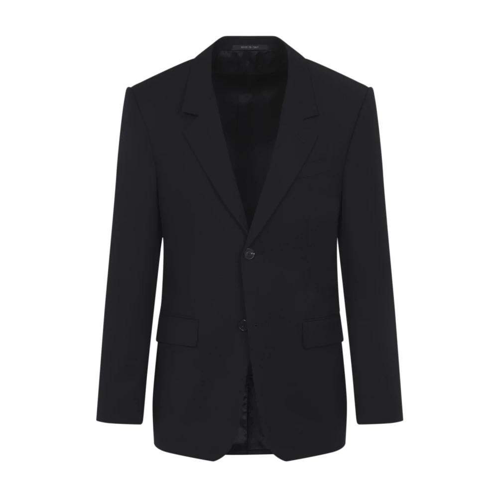 Balenciaga Men's Black Blazers, L, Standard Tailored Jacket
