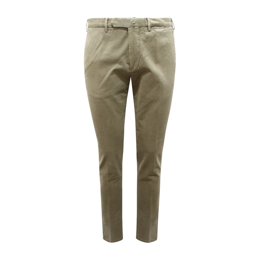Santaniello Men's Green Chinos, S, Evoluto Trousers Made In Italy