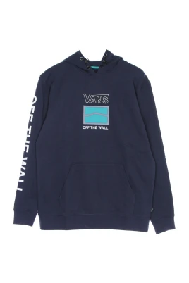Blå Sequence Hoodie med Känguruficka