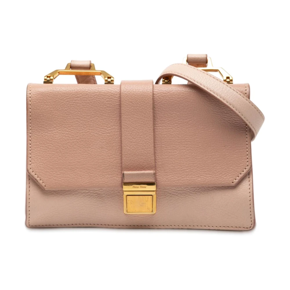 Miu Miu Pre-Owned Women's Brown Pre-Owned Top Handle Bag
