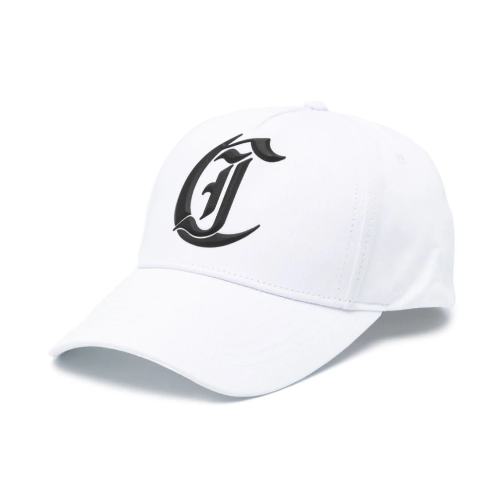 Hvite Bomullstwill Hatter med Logo