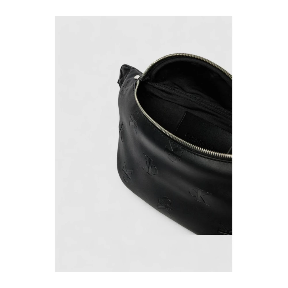 Calvin Klein Jeans Zwarte Polyethyleen Tas Heren Collectie Black Heren