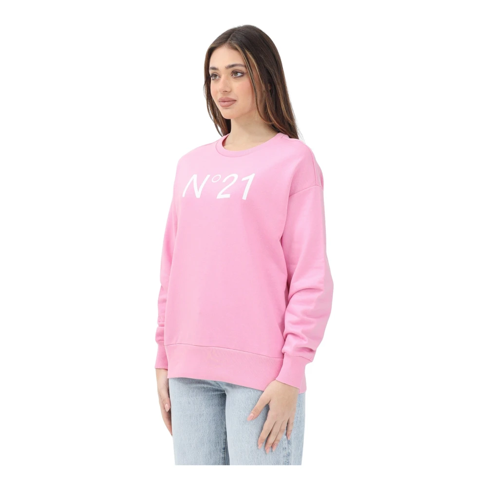 N21 Roze Crewneck Sweater Lente Zomer Pink Dames
