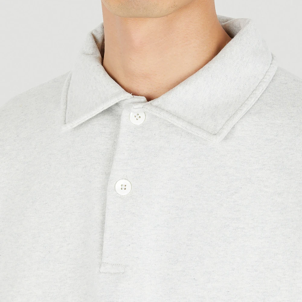 Another Aspect Organisch Katoenen Polo Shirt Gray Heren