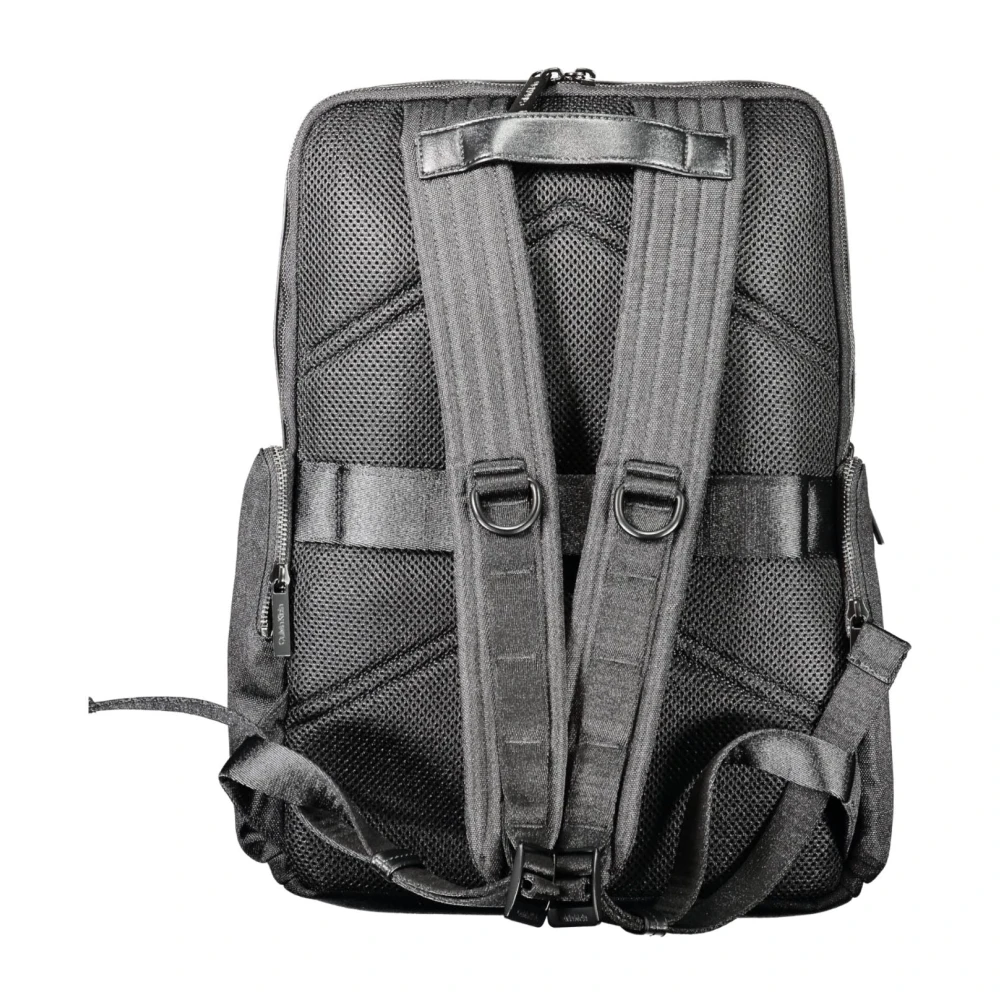 Calvin Klein Zwarte heren rugzak met laptopvak Black Heren