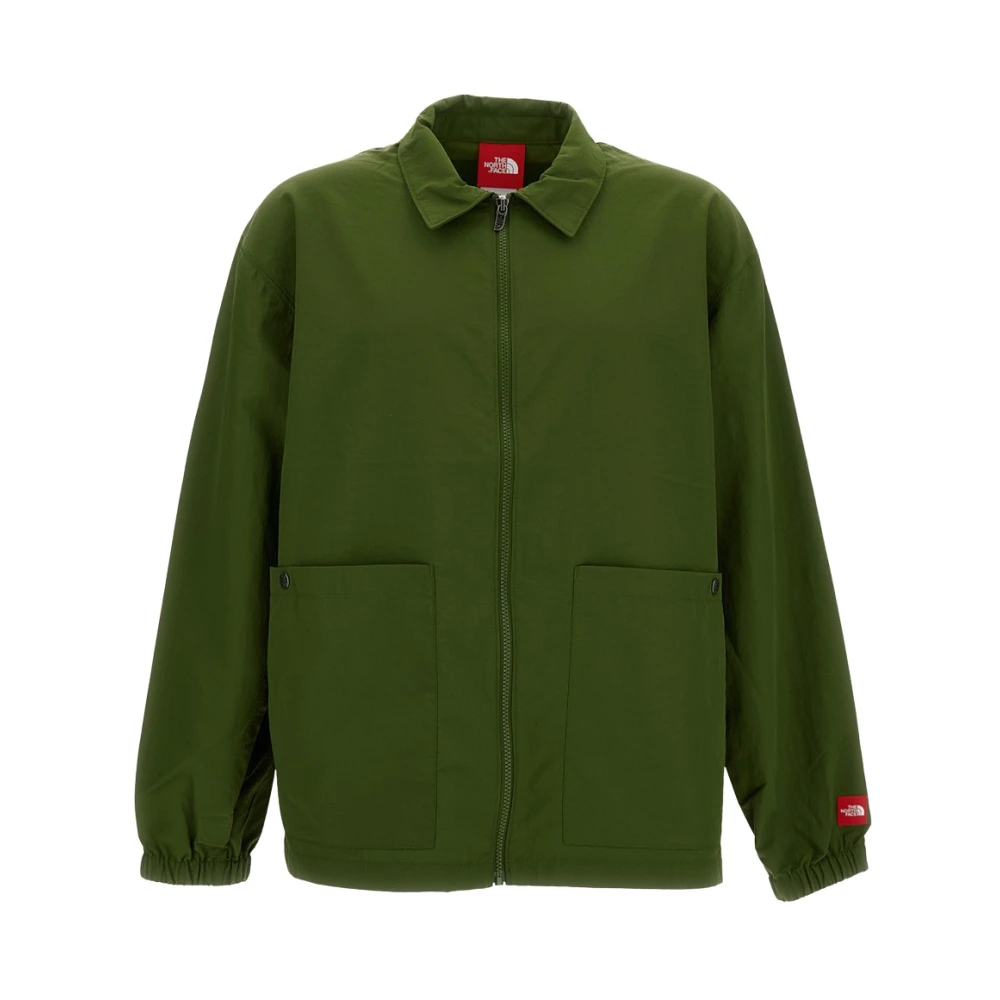The North Face Men's Green Outdoor, Xl, Red Box Nylon Shirt