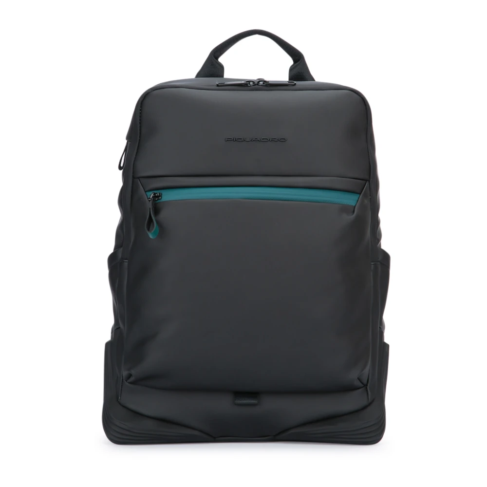 Piquadro Stijlvolle Laptop Rugzak met 2 Comparti ten Gray Unisex