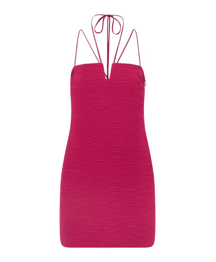 mini-fuchsia-sheath-jurk