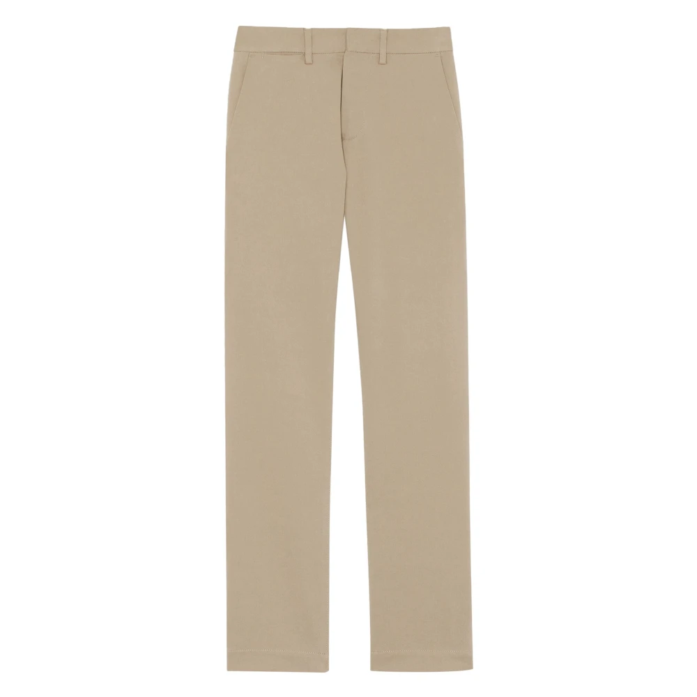 Saint Laurent Men's Beige Straight Trousers, W30, Chino Trousers Straight Leg