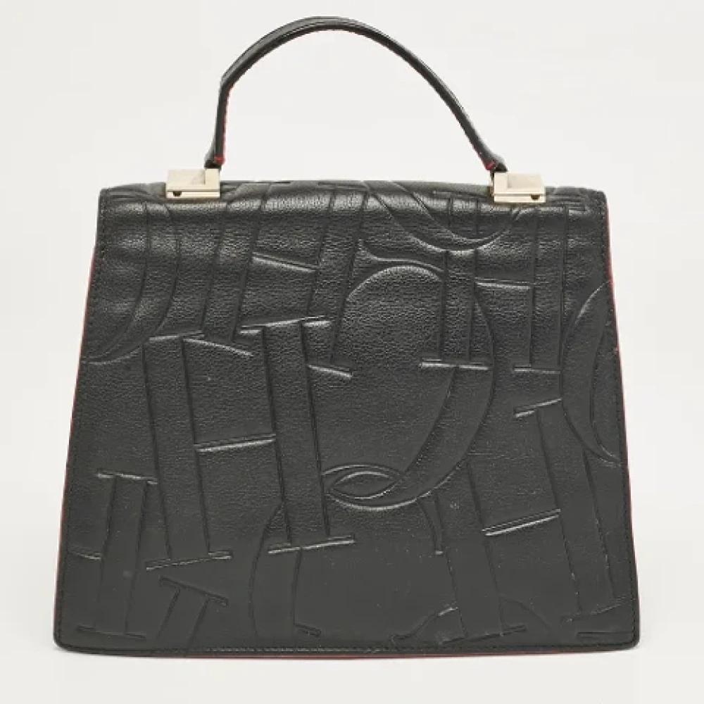 Carolina Herrera Pre-owned Leather handbags Black Dames