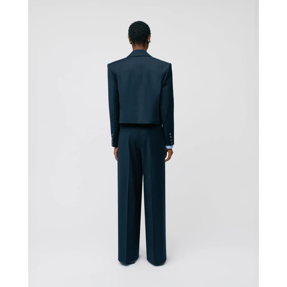 IVY OAK Moderne Korte Blazer Blue Dames