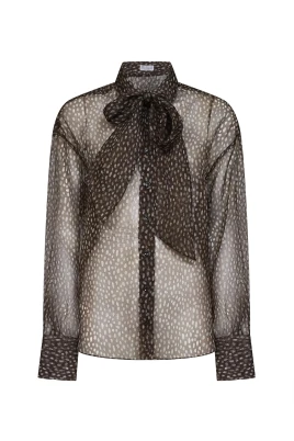 Dapple Polka Dot Silk Shirt