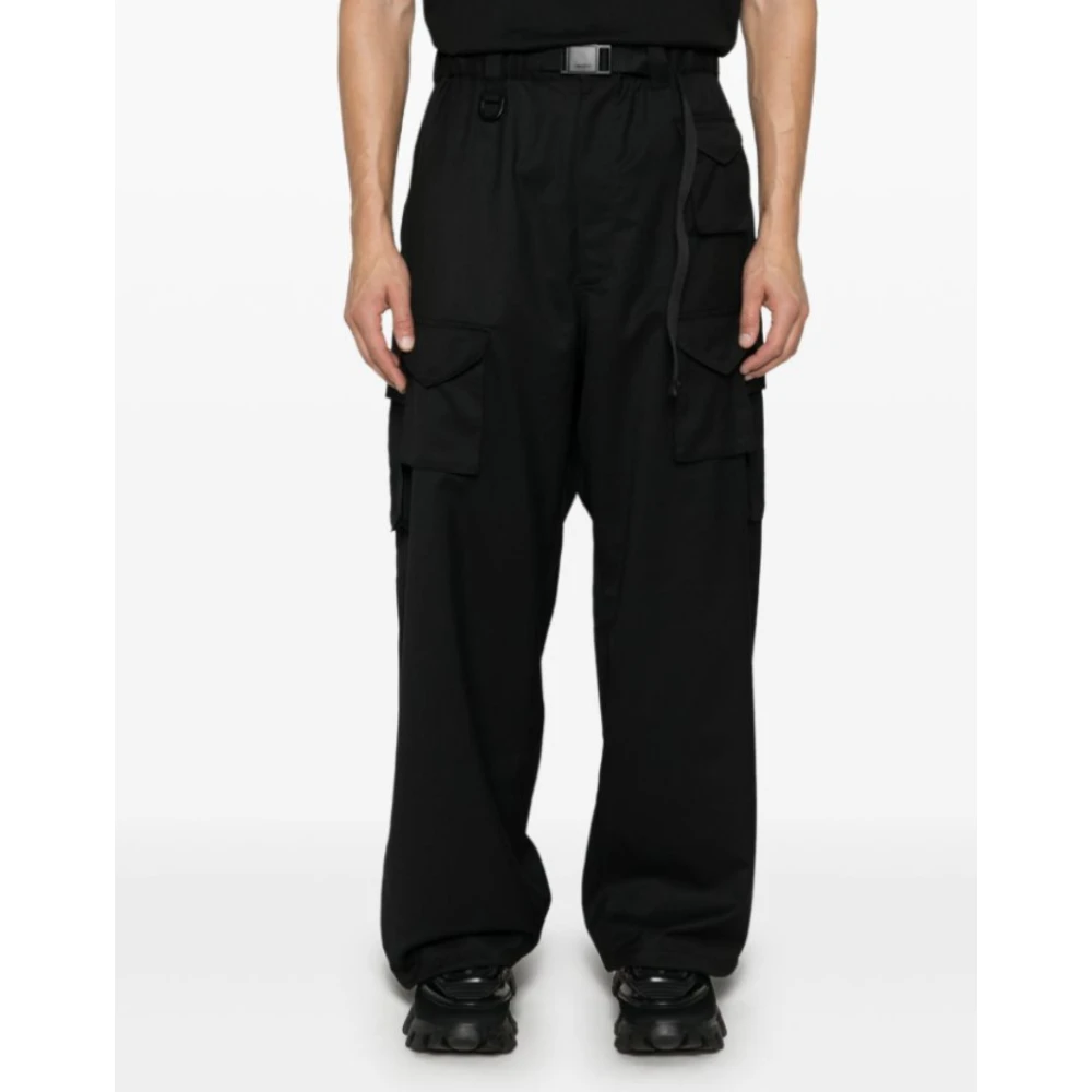 Y-3 Zwarte Cargo Broek Black Heren