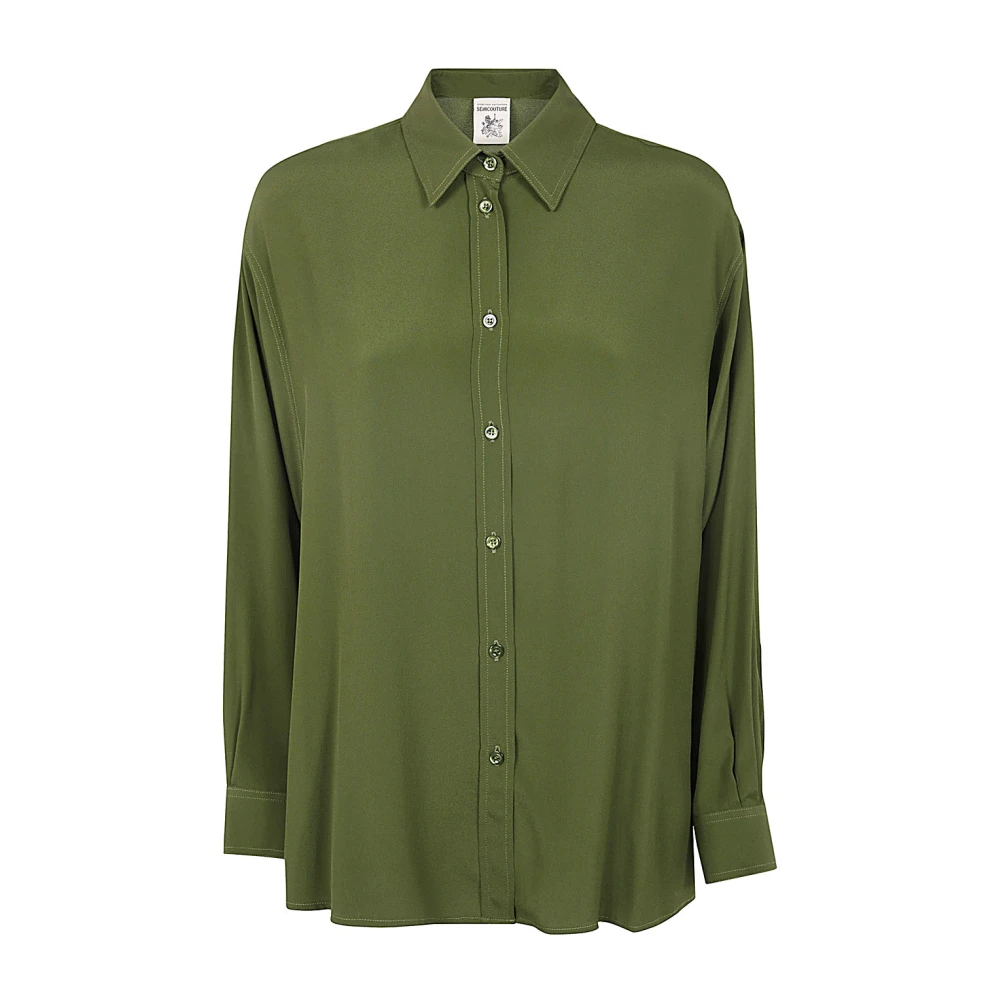 Semicouture Shirts Green Dames