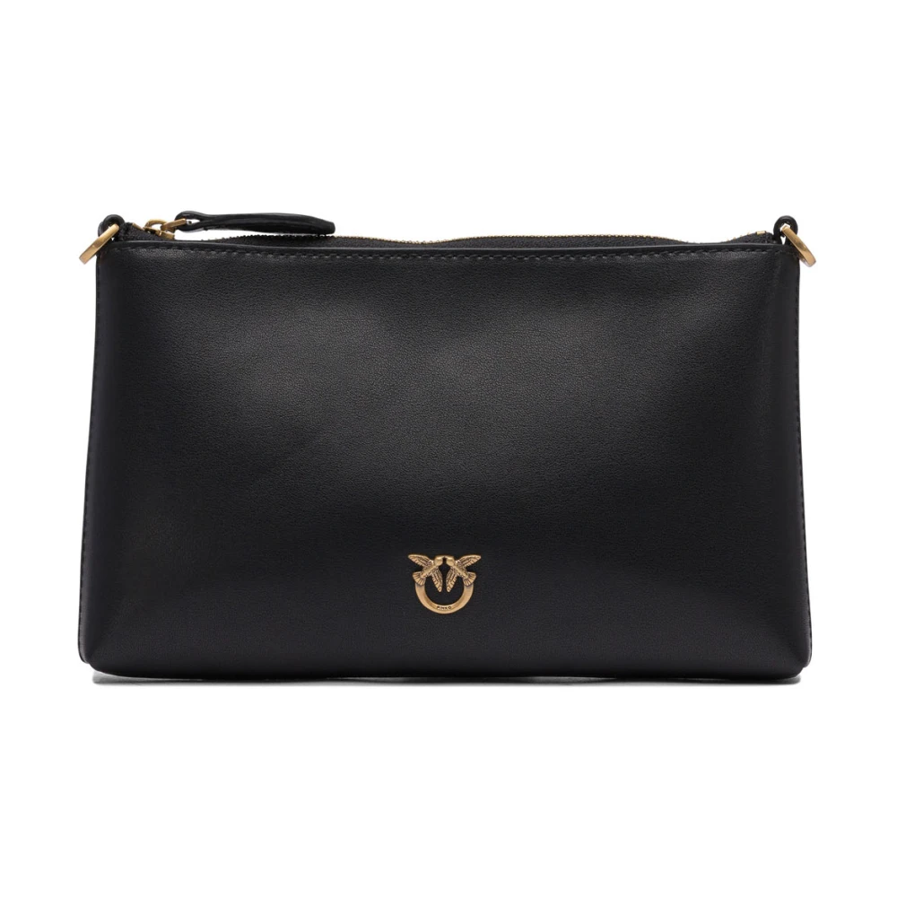 Pinko , Clutches, Female, Black, One Size, Black Crossbody Bag Elegant Chic Design