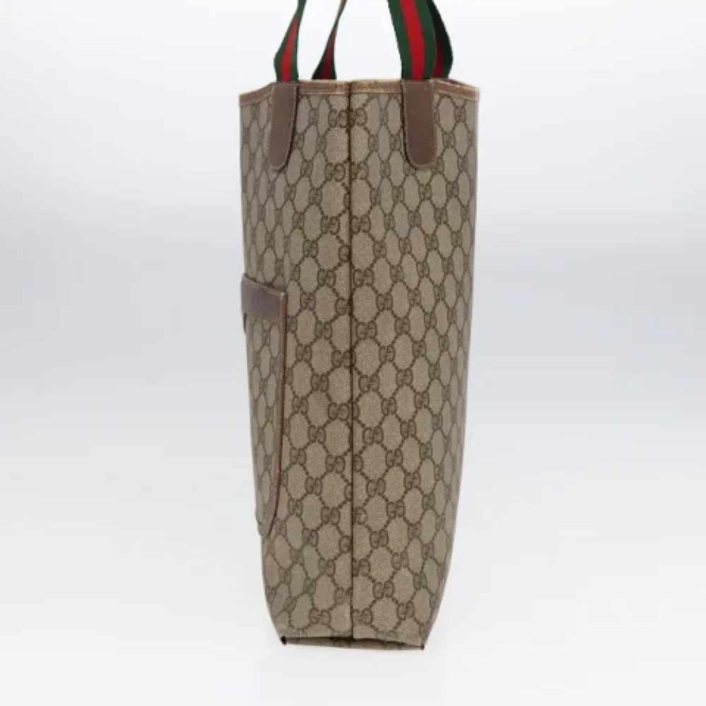 Gucci Vintage Pre-owned Leather gucci-bags Beige Dames