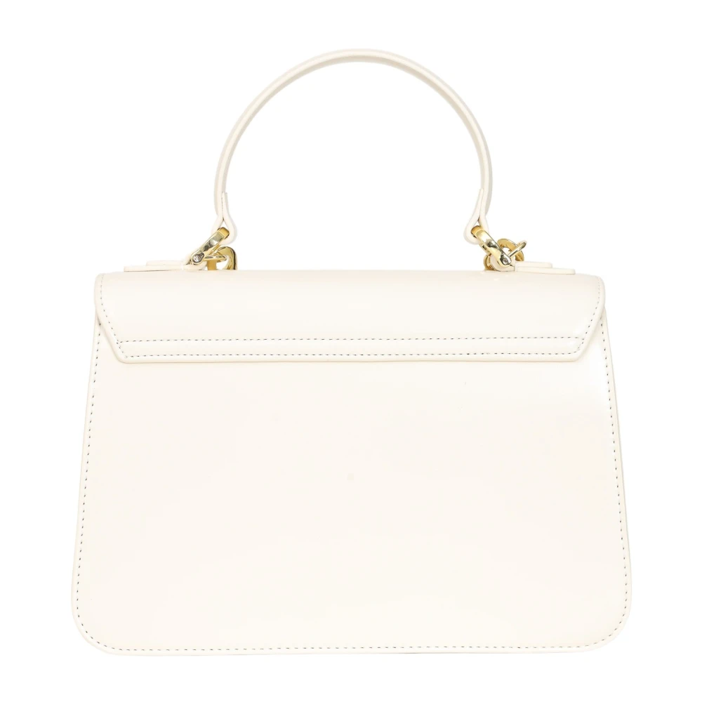 Love Moschino Ivoor Handtas met Hart Bedel Beige Dames