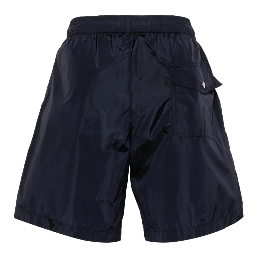 Moncler Navy Blauw Gestreepte Boxershort Blue Heren