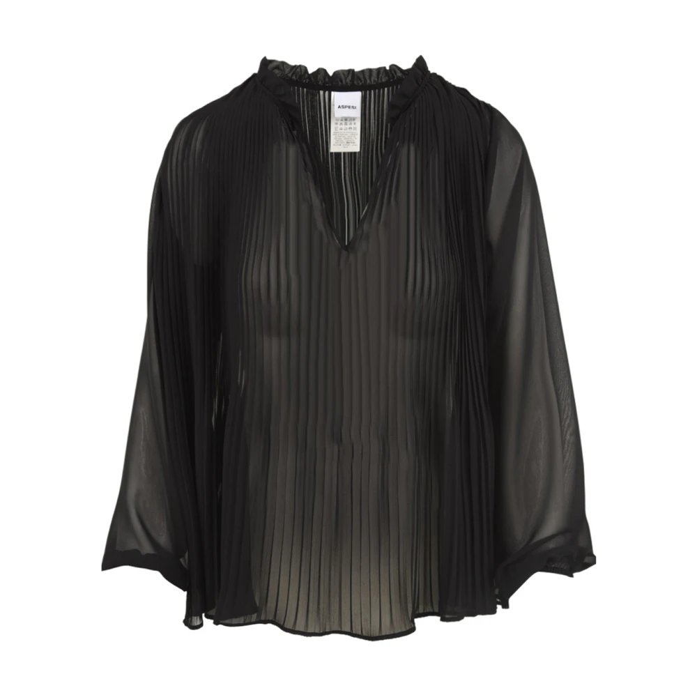Aspesi Mouwloze Top Black Dames