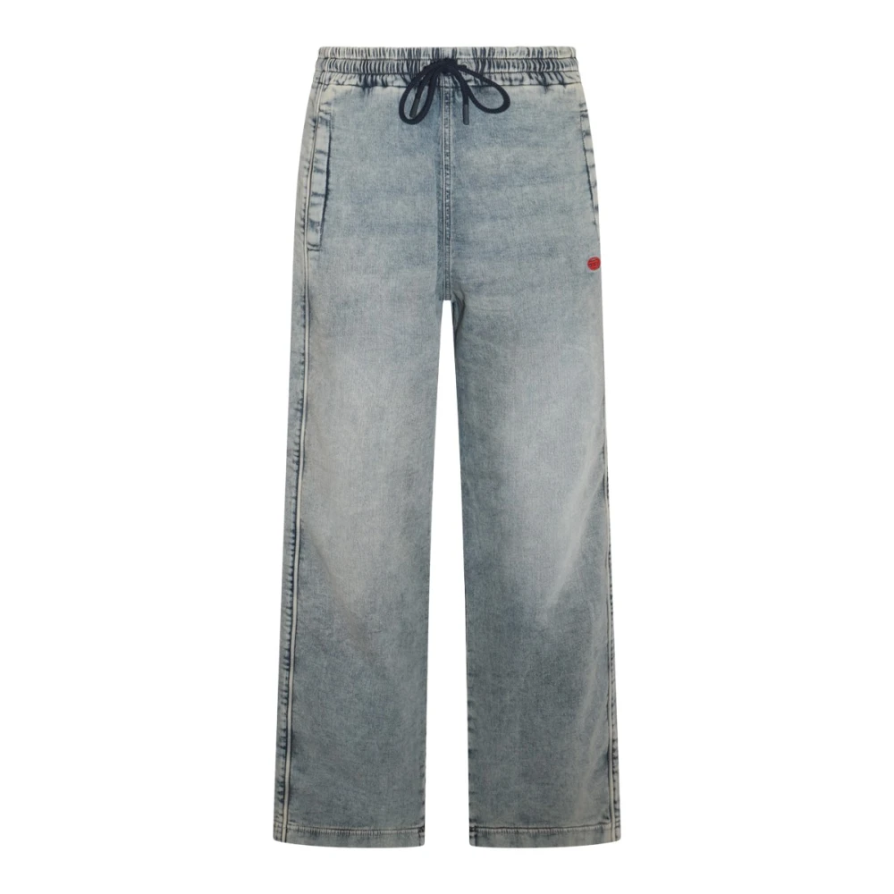 Diesel Lichtblauwe Katoenen Elastische Taille Jeans Blue Heren