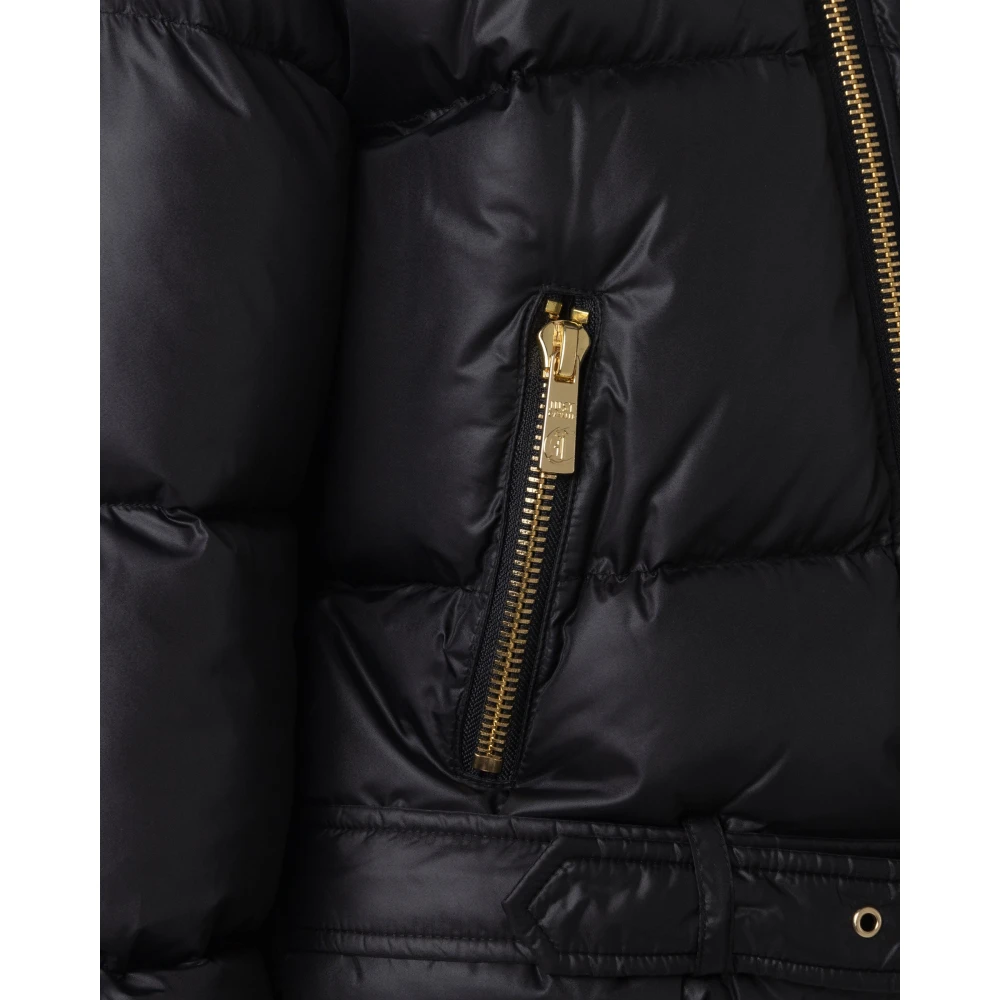 Just Cavalli Korte Bomberjas met Unieke Zakindeling Black Dames