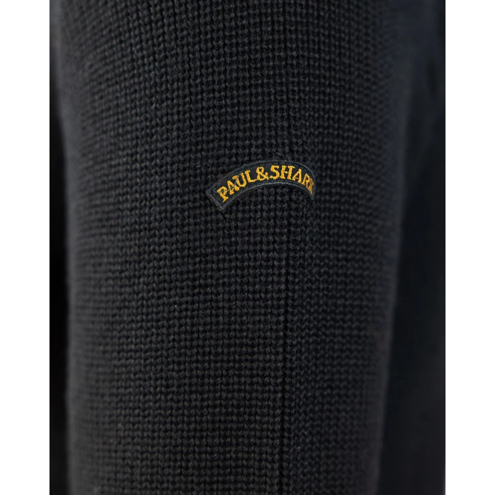PAUL & SHARK Zwarte Coltrui Met Rits Black Heren