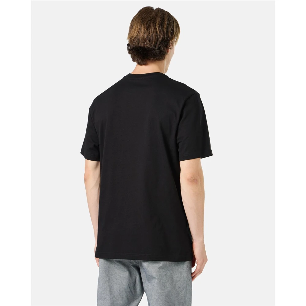 Iceberg T-shirt met korte mouwen met logo en print Black Heren