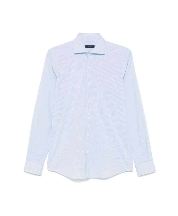 chemise-a-rayures-bleu-clair-avec-col-francais
