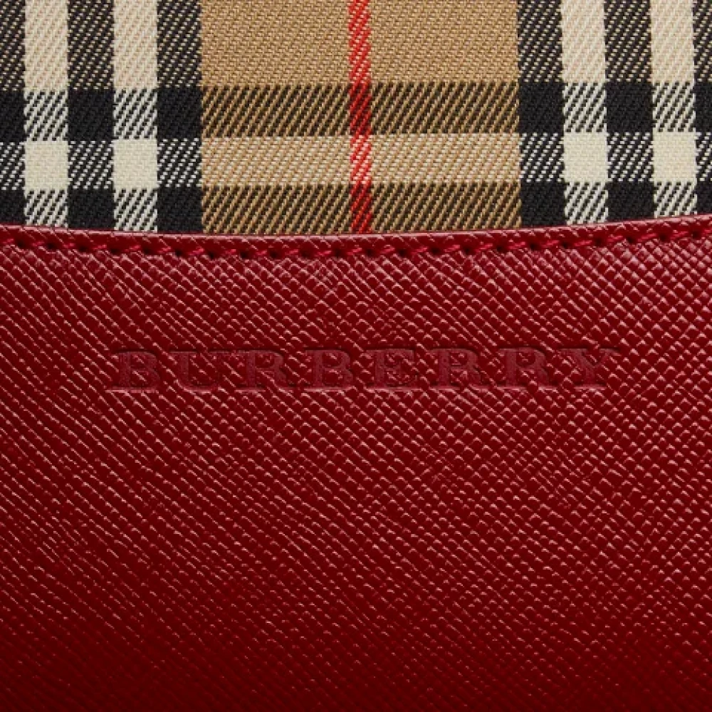 Burberry Vintage Pre-owned Canvas handbags Beige Dames