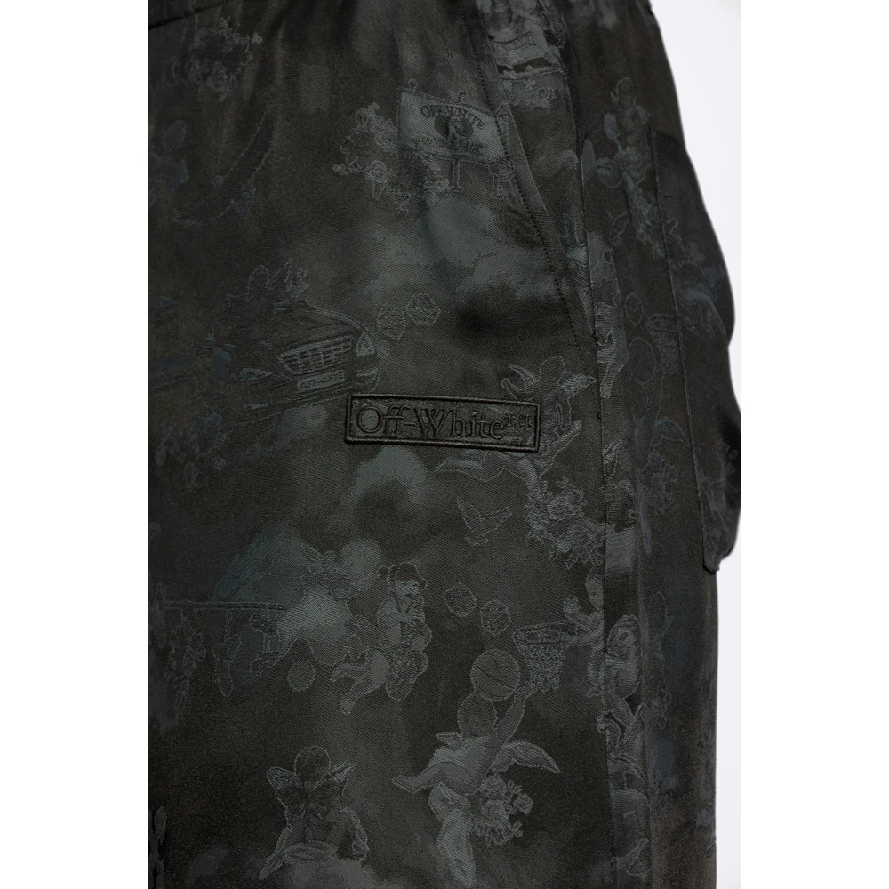 Off White Logo shots Black Heren