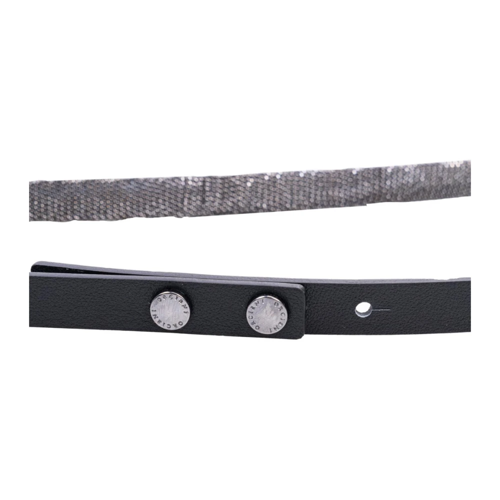 Orciani Zwarte riem met Monile detail Black Dames